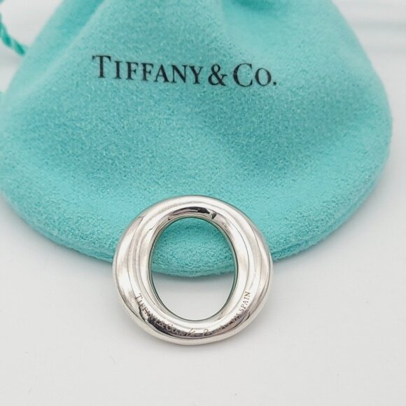 Tiffany & Co. Elsa Peretti Sevillana O Pendant in 925 Sterling Silver with Pouch - Picture 3 of 5